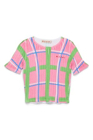 Checked T-Shirt MARNI KIDS | M01455M00U50M346